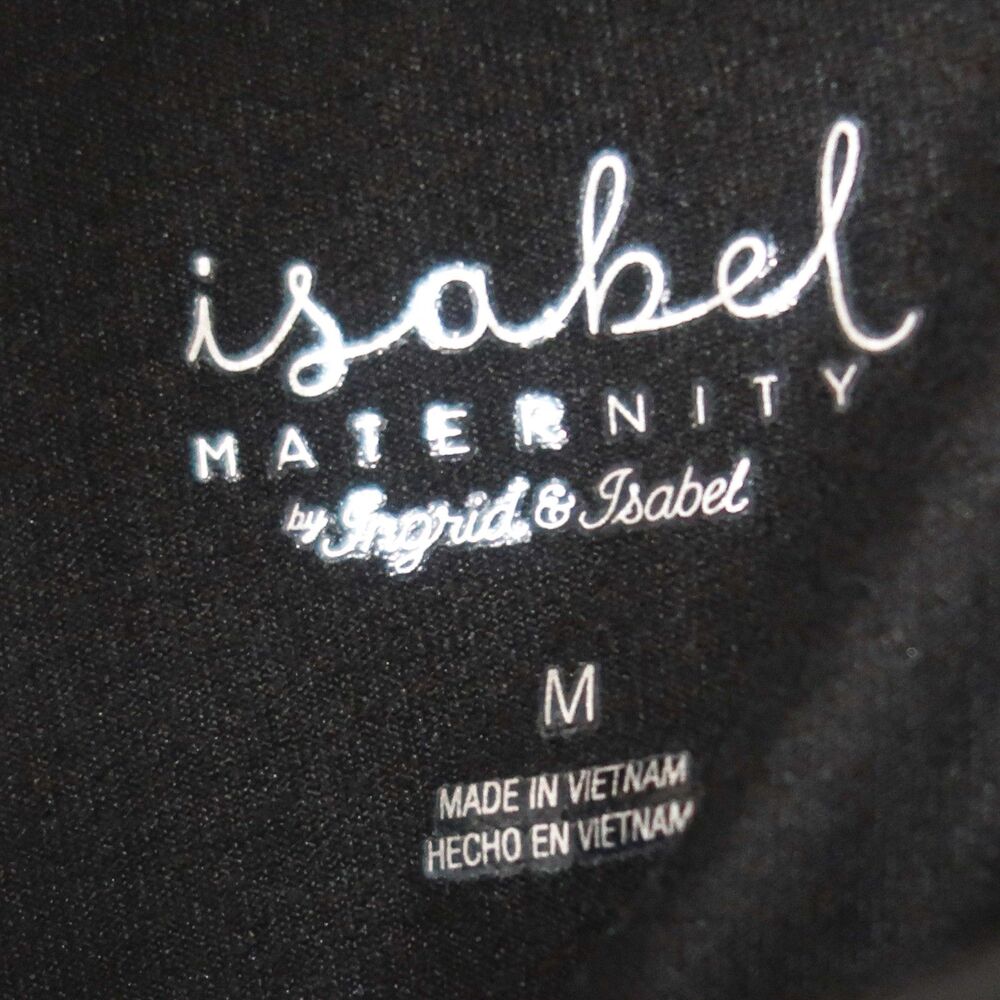 Isabel Maternity Womens Leggings Medium Black Stretch Comfy Pregnant Pilates - Picture 3 of 9